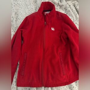 chick fil a red fleece jacket 🐮